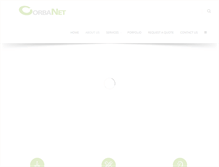 Tablet Screenshot of corbanet.com